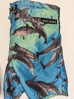 Body Glove Dolphin Swim Shorts - Aqua & Black